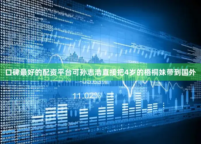口碑最好的配资平台可孙志浩直接把4岁的梧桐妹带到国外