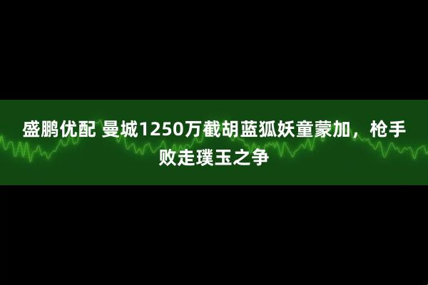 盛鹏优配 曼城1250万截胡蓝狐妖童蒙加，枪手败走璞玉之争